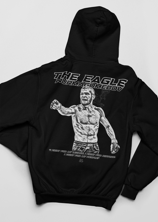 Classic Oversized Hoodie - Khabib B/W