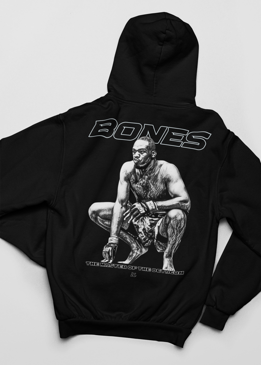 Classic Oversized Hoodie - Bones Jones B/W